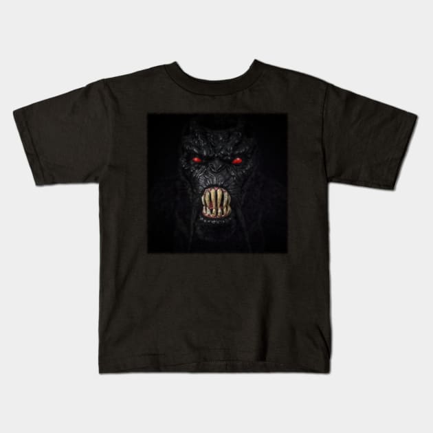 Black Mold Mossquatch Kids T-Shirt by Toy Culprits